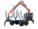 2ton & 4ton Log Trailer with Crane