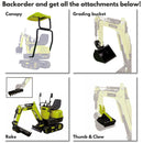 0.6T Mini Excavator, 306cc Compact Excavator BM710
