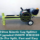 12ton Kinetic Log Splitter 1800W 