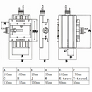 185X100mm Cross Slide Table Compound Table