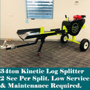 34ton Kinetic Log Splitter 6.5hp Petrol BM11038