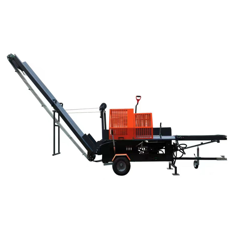 20T Petrol Wood Processor Combination Wood Processing Machine Log Chainsaw with Hydraulic Log Splitter