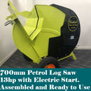 700mm Petrol Log Saw 13HP Electric Start 