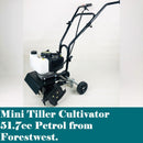 Mini Tiller Cultivator Rotary Hoe 51.7cc Petrol 