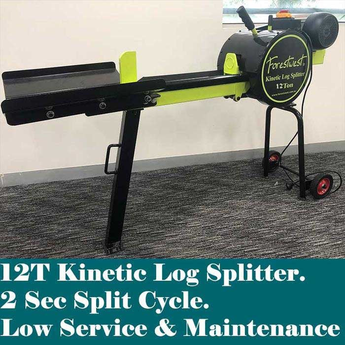 12ton Kinetic Log Splitter on Stand 1800W 