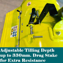 196cc Dual Rotating Tiller Rotary Hoe Commercial Cultivator 