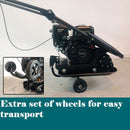 62kg Plate Compactor 6.5hp 11KN Petrol Compactor with Wheels | Forestwest