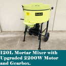 Forestwest, 120L 2200W Pan Mortar Mixer Portable Screed Mixer Upgraded | Forestwest