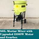 80L 1100W Pan Mortar Mixer Screed Mixer Upgraded 