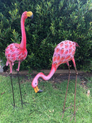 Home Garden Metal Decor Flamingo Bird 