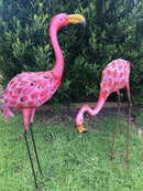 Home Garden Metal Decor Flamingo Bird 