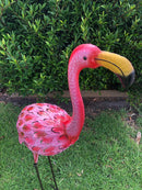 Home Garden Metal Decor Flamingo Bird 